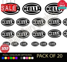 20x HELLA Race Livery Vinyl Aufkleber Abziehbild Auto Stoßstange Mod Sponsor