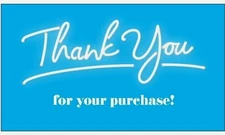 Business Cards, Thank You for Your Purchase Business Cards, Blue Thank You Cards