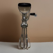Vintage Maid Of Honor Hand Crank Mixer Egg Beater Stainless Steel Made in USA