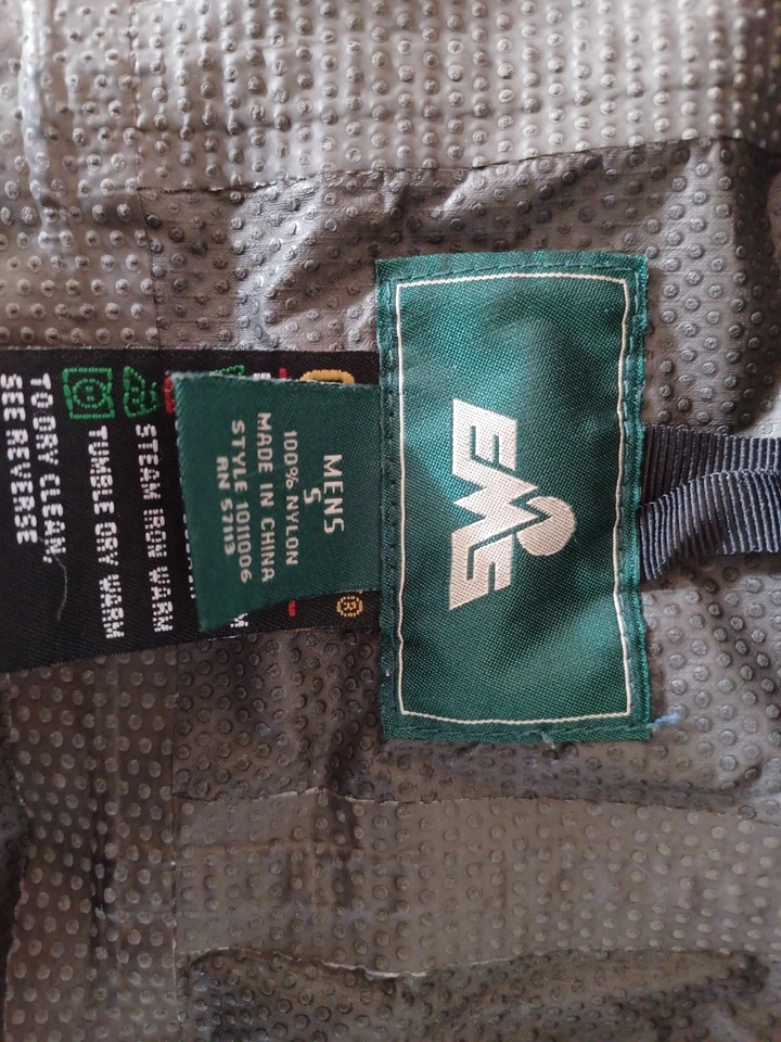 VTG EMS Eastern Mountain Sports Gore-Tex Blue Rain Shell Jacket Size S - Image 4 of 4