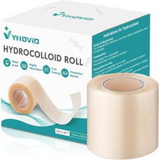 Hydrocolloid Roll for Wound Care, Pimple Patch Roll Tape 2in x 8ft