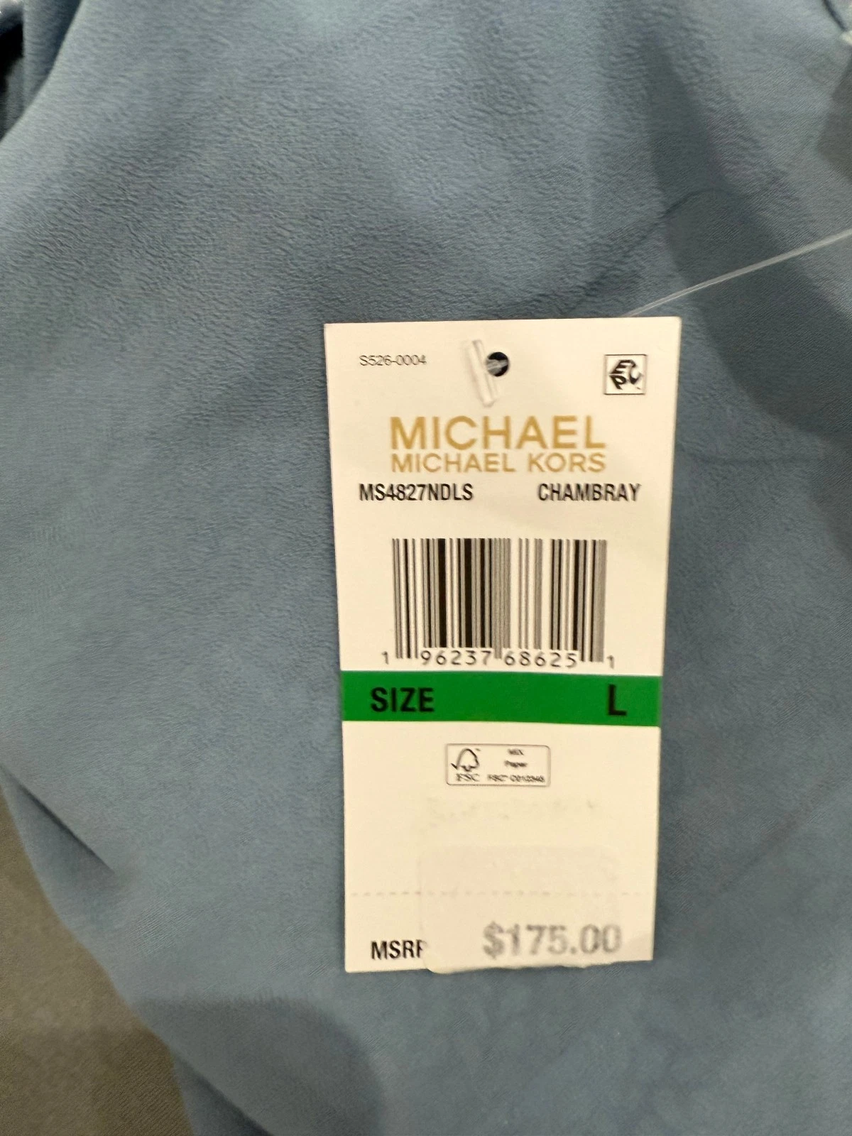 Mini abito donna Michael Kors petali iridescenti prezzo al dettaglio consigliato $ 175 senza maniche foderato catena