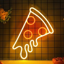 Pizza Neon Sign, Dimmable LED Light   Perfect for Store, Restaurant, Kitchen,...