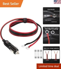 Heavy-Duty 14AWG 20A Male Plug Cigarette Lighter Adapter Power Supply Cord with