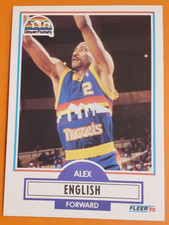 1990 Fleer #48 Alex English F Denver Nuggets       ***40% off 2+