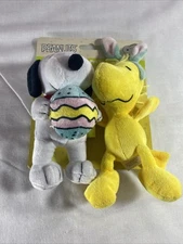 Fetch for Pets Peanuts Pets 6” Snoopy & Woodstock Plush Squeaker Toys Easter