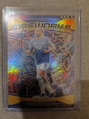 Dominic Calvert-Lewin [Gold]  2024 Panini Prizm Premier League Fireworks #10|10
