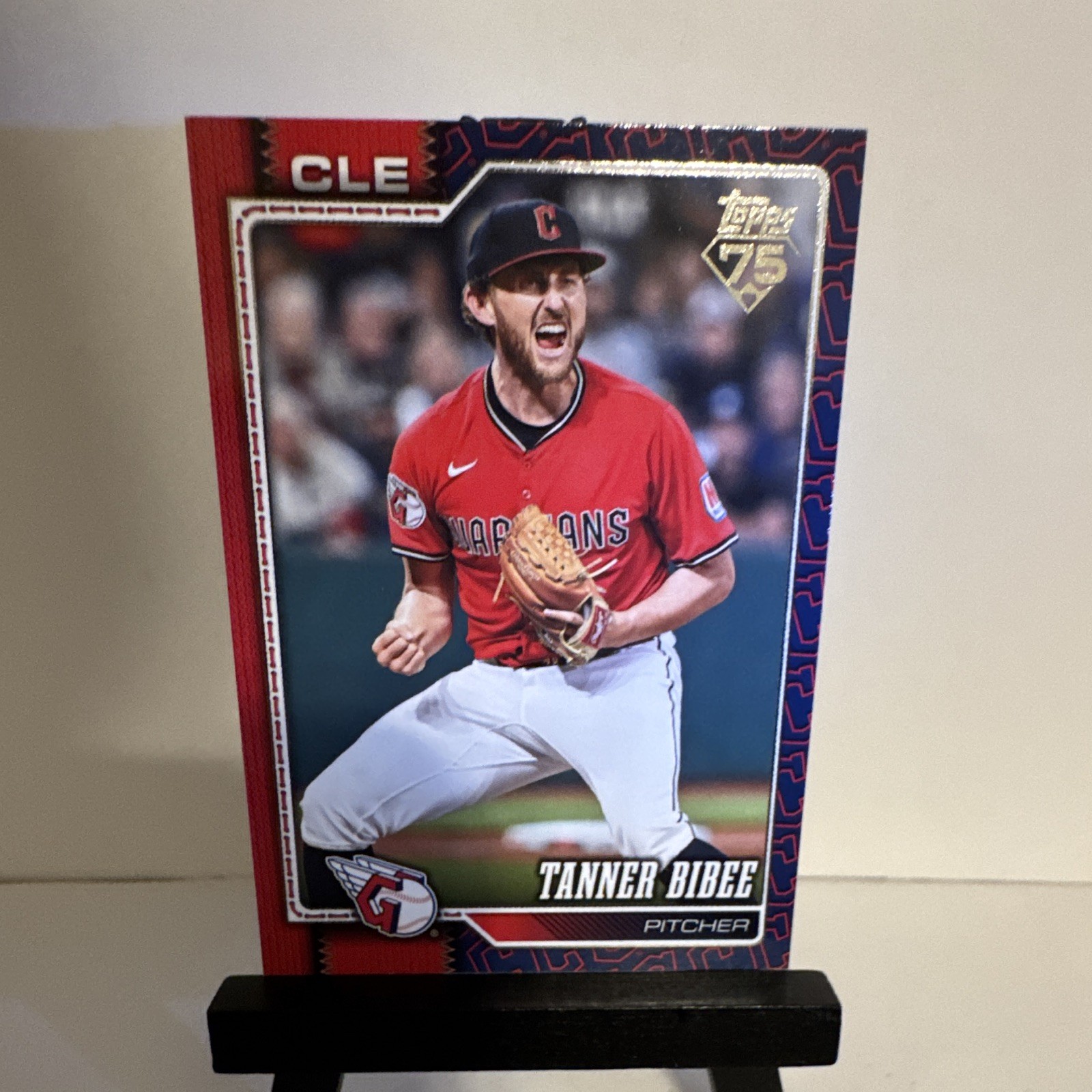 Tanner Bibee Team Color Border SP 2026 Topps Series 2 #618 Cleveland Guardians