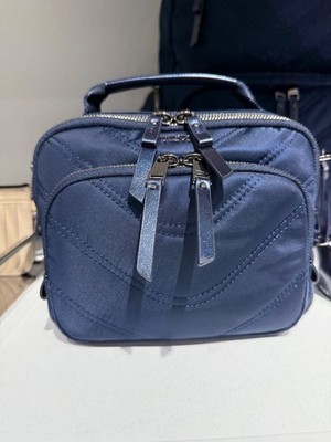 NEW Tumi Voyageur TAMY 8.25  Small Crossbody Clutch - QUILTED RIVER BLUE