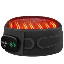 Heating Pad with Massager for Back Comfort, Cordless Lower Back Massager with...