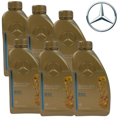 6L Original Mercedes Benz 5W40 229.5 5W-40 MB Motoröl Genuine Engine Oil