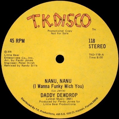 Daddy Dewdrop - Nanu, Nanu (I Wanna Funky Wich You) / The Real Thing, 12'', (Viny