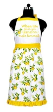 27.5x33 Inches Kitchen Apron for Women with Pockets Cotton Printed Aprons
