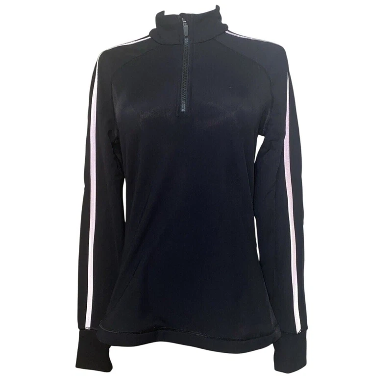 sweaty-betty stretch pullover 1/4 zip outdoor run shirt