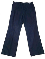 Banana Republic Pants Blue Martin Fit Linen Blend Straight Trouser Size 2