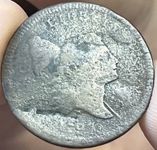 1797 Liberty Cap Half Cent (Fair Details, Damage)
