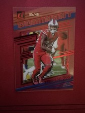 2021 Panini Clearly Donruss Clearly Dominant Red 22/49 Stefon Diggs #CD-SD n0c