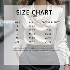 Elegant Satin Blouse - Women's Versatile Long Sleeve Shirt For All Seasons, Chic