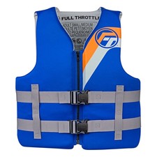 Full Throttle Adult Rapid-Dry Life Jacket, S/M Blue USCG Approved