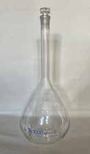 Laborglas Messkolben Langhals Maßkolben 1000ml inkl. Stopfen aus Glas