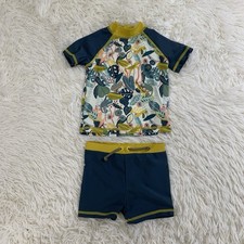 boy green reptile jungle theme swim set 12-18m