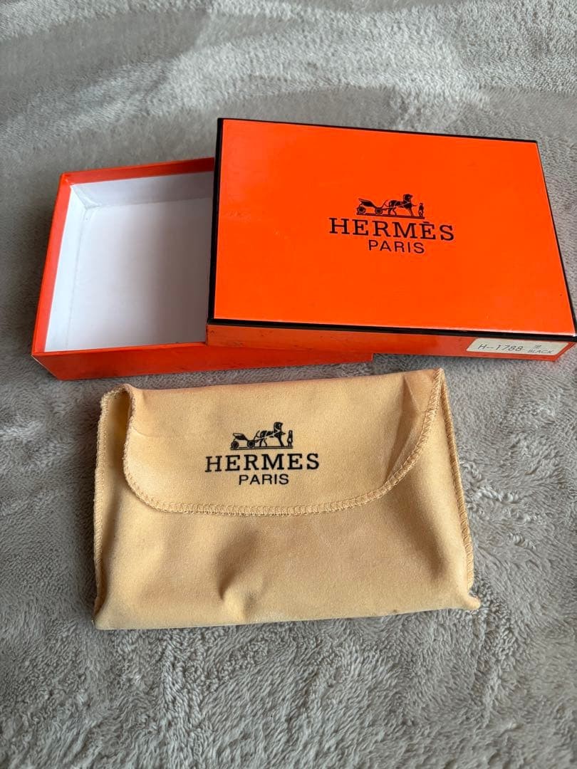 HERMÈS Gift Boxes Large Small Orange Drawstring B… - image 3