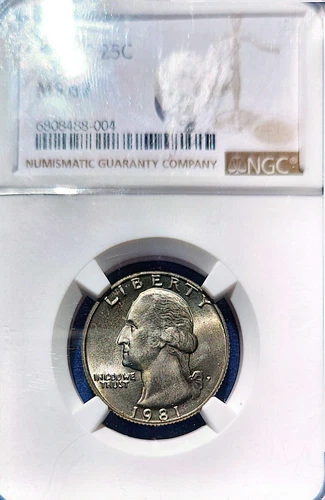 1981-P Washington Quarter 25c NGC MS67 