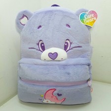 Mochila Care Bears Sweet Dreams Bear Big bordada bordada púrpura
