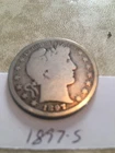1897 S Barber Half Dollar, Good Condition, Date