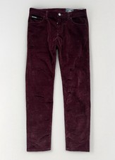 DOLCE & GABBANA⚡️Maroon skinny fit stretch corduroy pants size 48IT | 32 Waist