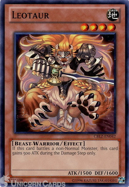 CBLZ-EN042 Leotaur Common UNL Edition Mint Yu-Gi-Oh! Card