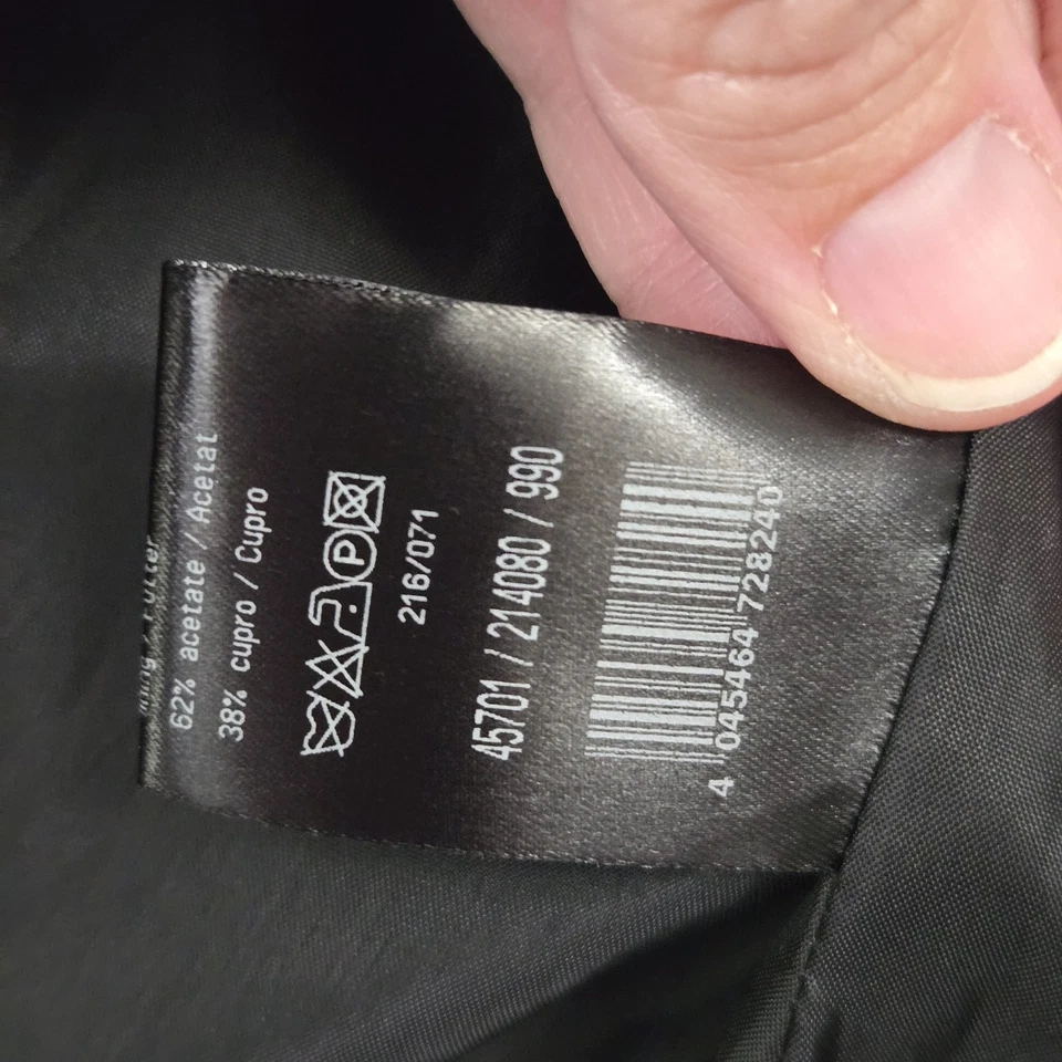 Abrigo Chaqueta Blazer STRENESSE Negro Para Mujer Talla 10 US LANA Chal Solapa Foto 4 de 4