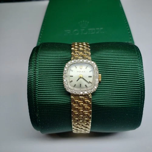 Ladies 14K yellow gold vintage ROLEX cocktail watch model 8366