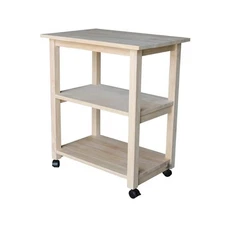IC International Concepts, Microwave Cart, Overall weight capacity is 50 poun...