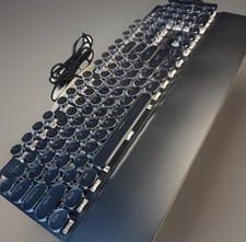 MAGEGEE MK-STORM Mechanical Backlight Keyboard  Black/ White Wired New In Box