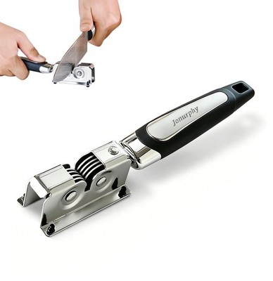 Knife Sharpener,Kitchen Knife Sharpeners,Rotating Steel Wheel Sharpening Disc...