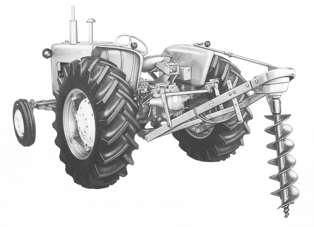 Allis Chalmers No 10 Post Hole Digger Owner and Parts Manual Snap