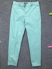 Polo Ralph Lauren Pants Boys 20 Green Chino Flat Front Casual Cotton Straight