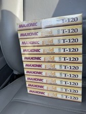 Lot of 10 Maxonic Gold High Grade VHS T-120 Blank Tapes - New Sealed NOS 6 Hour