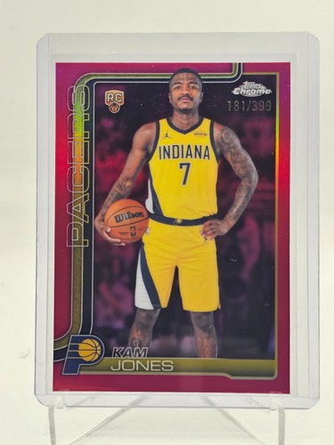 KAM JONES 2025-26 TOPPS CHROME UPDATE MAGENTA REFRACTOR ROOKIE RC /399 Q7656