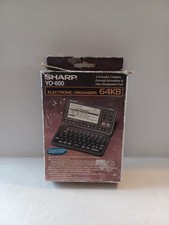 Vtg Sharp Electronic Organizer 64KB model YO-600 Original Box. Tested Works.