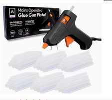 Hot Glue Gun Kit with 100 Glue Sticks, Glue Gun Machine Set for DIY School Home 0.30 per stick
