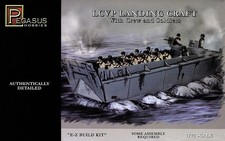 Pegasus Hobbies PG7650 - 1/72 LCVP Landungsboot mit Figuren und Grundplatte- Neu