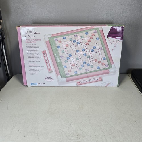 Designer's Edition Scrabble Game Pink Rotating Toys R Us 2008 100% Complete READ - Picture 9 of 17