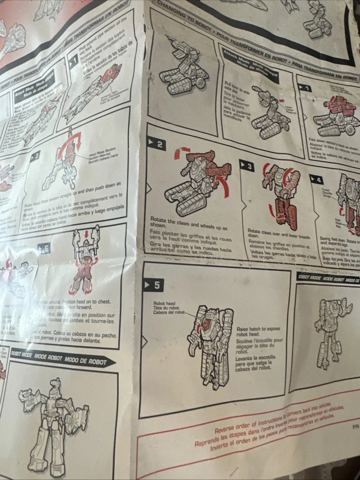 transformers robots in disguise RID mirage gt scavenger nightcruz Instructions - Image 4 of 4