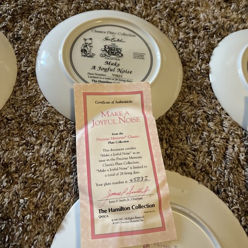Set Of Ten precious moments vintage plates hamilton collection - Picture 21 of 24