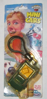 Vintage 2000 Chevron Mini Cars Pull Back Action Toy Keychain Pete Pick-Up 