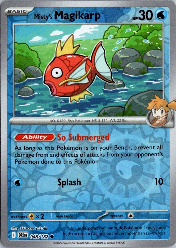 Misty's Magikarp Reverse Holo Common SV10: Destined Rivals 048/182 NM