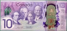 CANADA 10 DOLLARS  COMMEMORATIVE NOTE FROM 2017,  POLYMER PLASTIC