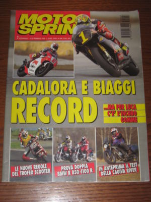 MOTOSPRINT 1995/7 MATTEO GRAZIANI BMW R 850-1100 SUZUKI